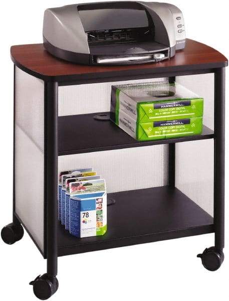 Safco - Black & Cherry Case/Stand - Use with Printer, Office Machines - Eagle Tool & Supply