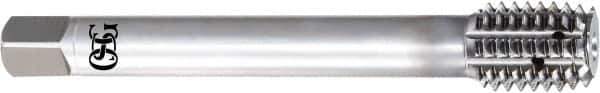 OSG - 1-12 UNF 2B H11 Thread Limit Bottoming Thread Forming Tap - High Speed Steel, V Finish, 140mm OAL, 76mm Thread Length, Series 16050 - Eagle Tool & Supply
