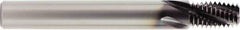 OSG - 1/2-14 NPTF, 0.57" Cutting Diam, 4 Flute, Solid Carbide Helical Flute Thread Mill - Internal Thread, 0.821" LOC, 4" OAL, 5/8" Shank Diam - Eagle Tool & Supply