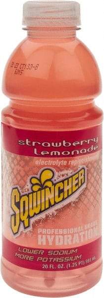 Sqwincher - 20 oz Bottle Strawberry Lemonade Activity Drink - Ready-to-Drink - Eagle Tool & Supply