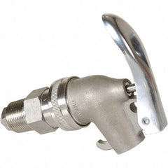 Vestil - 3/4" NPT Stainless Steel Adjustable Drum Faucet - 6" Long Extension - Eagle Tool & Supply