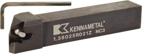 Kennametal - 1.380...92DEG, Right Hand Cut, -2° Lead Angle, 1" Shank Height x 1" Shank Width, Indexable Turning Toolholder - 6" OAL, D4FIX..R.. Insert Compatibility, Series Fix-Perfect - Eagle Tool & Supply