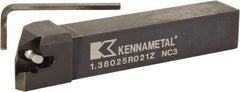 Kennametal - 1.380...92DEG, Right Hand Cut, -2° Lead Angle, 1" Shank Height x 1" Shank Width, Indexable Turning Toolholder - 6" OAL, D4FIX..R.. Insert Compatibility, Series Fix-Perfect - Eagle Tool & Supply