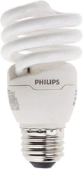 Philips - 13 Watt Fluorescent Residential/Office Medium Screw Lamp - 4,100°K Color Temp, 900 Lumens, 120 Volts, EL/mDT, 10,000 hr Avg Life - Eagle Tool & Supply