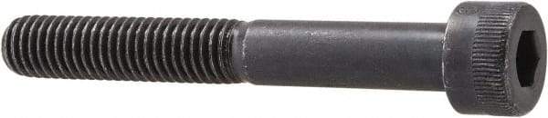 Made in USA - M8x1.25 Metric Coarse Hex Socket Drive, Socket Cap Screw - Grade 12.9 Alloy Steel, Black Oxide Finish, Partially Threaded, 60mm Length Under Head - Eagle Tool & Supply