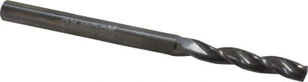 Accupro - 11/64" 150° Solid Carbide Jobber Drill - Bright Finish, Spiral Flute, 2-3/4" OAL, Standard Point - Eagle Tool & Supply