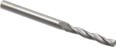 Accupro - #21 150° Solid Carbide Jobber Drill - Bright Finish, Spiral Flute, 2-1/2" OAL, Standard Point - Eagle Tool & Supply