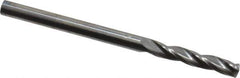 Accupro - 5/32" 150° Solid Carbide Jobber Drill - Bright Finish, Spiral Flute, 2-1/2" OAL, Standard Point - Eagle Tool & Supply