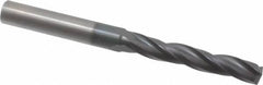 Accupro - 9/32" 150° Solid Carbide Jobber Drill - AlTiN Finish, Spiral Flute, 3" OAL, Standard Point - Eagle Tool & Supply