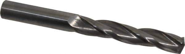 Accupro - 5/8" 150° Solid Carbide Jobber Drill - Bright Finish, Spiral Flute, 6" OAL, Standard Point - Eagle Tool & Supply