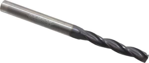 Accupro - 13/64" 150° Solid Carbide Jobber Drill - AlTiN Finish, Spiral Flute, 3" OAL, Standard Point - Eagle Tool & Supply