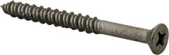 Elco - 1/4" Diam, 2-3/4" OAL, Phillips Drive, Concrete Screw & Masonry Fastener - Stainless Steel, StalGard Silver Finish, Includes #2 Drill Bit - Eagle Tool & Supply