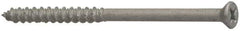 Elco - 1/4" Diam, 2-1/4" OAL, Phillips Drive, Concrete Screw & Masonry Fastener - Stainless Steel, StalGard Silver Finish, Includes #2 Drill Bit - Eagle Tool & Supply