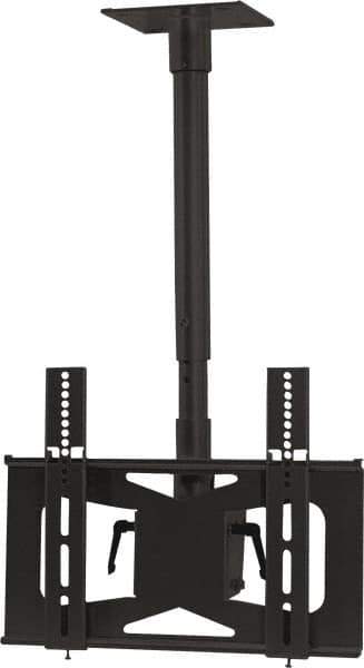 Video Mount - Flat Panel Ceiling Mount For 27 to 42 Inch LCD Monitor - Black, 100 Lbs. Load Capacity, 20° Max Tilt Angle, Ceiling Mount Rotating and Tilting - Eagle Tool & Supply