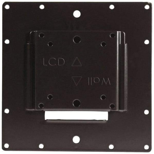 Video Mount - Flat Panel Flat Mount For 10 to 30 Inch LCD Monitor - Black, 50 Lbs. Load Capacity, Flush Wall Mount - Eagle Tool & Supply