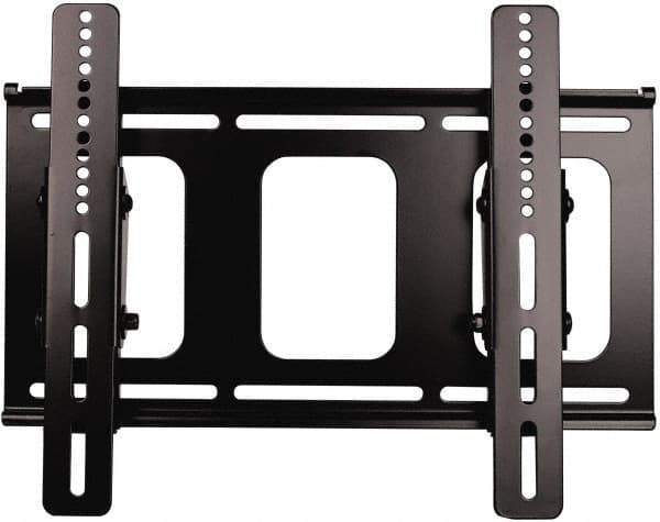 Video Mount - Flat Panel Tilt Mount For 27 to 42 Inch LCD Monitor - Black, 100 Lbs. Load Capacity, 15° Max Tilt Angle, Wall Mount Tilting - Eagle Tool & Supply