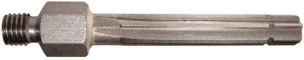 Alvord Polk - 6.66mm High Speed Steel 6 Flute Chucking Reamer - Straight Flute, 1/4-28 Threaded Shank, 1-1/2" Flute Length, 2-3/8" OAL - Eagle Tool & Supply