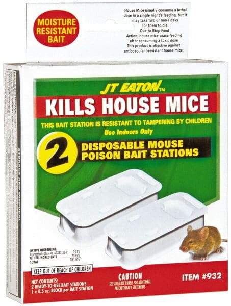 J.T. Eaton - 0.5 oz Plastic Bait Holder - Targets Mice - Eagle Tool & Supply