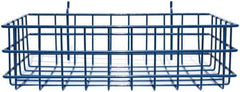 Marlin Steel Wire Products - 8" Deep, Rectangular Steel Peg Board/Slatwall Basket - 1-3/8" Perforation, 14" Wide x 4" High - Eagle Tool & Supply