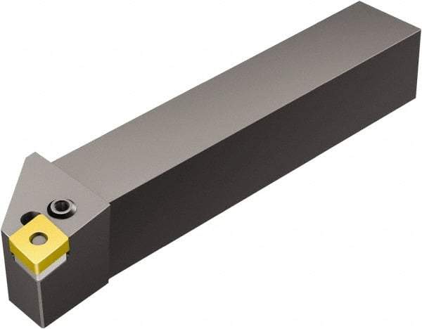 Sandvik Coromant - PCLNR/L, Left Hand Cut, -5° Lead Angle, 20mm Shank Height x 20mm Shank Width, Negative Rake Indexable Turning Toolholder - 125mm OAL, CNMG 12 04 08, CNMG 432 Insert Compatibility, Series T-Max P - Eagle Tool & Supply