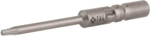 Wera - 4mm Drive, Torx Precision Screwdriver Bit - 1-9/16" OAL - Eagle Tool & Supply