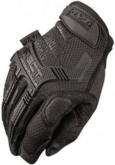 Mechanix Wear - Size L Synthetic Leather/TPR Anti-Vibration/Impact Protection Work Gloves - For Mechanic's & Lifting, Uncoated, Hook & Loop Cuff, Full Fingered, Black, Paired - Eagle Tool & Supply