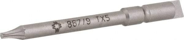 Wera - 4mm Drive, Torx Precision Screwdriver Bit - 1-3/4" OAL - Eagle Tool & Supply