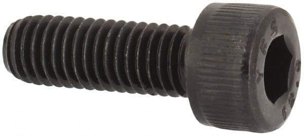 Value Collection - M5x0.80 Metric Coarse Hex Socket Drive, Socket Cap Screw - Grade 12.9 Alloy Steel, Black Oxide Finish, Fully Threaded, 15mm Length Under Head - Eagle Tool & Supply