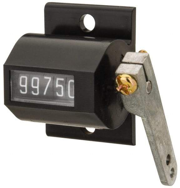 Value Collection - 5 Digit Mechanical Display Stroke Counter - Manual Reset - Eagle Tool & Supply