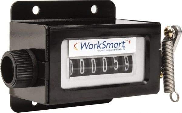 Value Collection - 6 Digit Mechanical Display Stroke Counter - Manual Reset - Eagle Tool & Supply