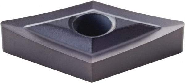 Kennametal - DNGP432 Grade KCU10 Carbide Turning Insert - AlTiN Finish, 55° Diamond, 1/2" Inscr Circle, 3/16" Thick, 1/32" Corner Radius - Eagle Tool & Supply