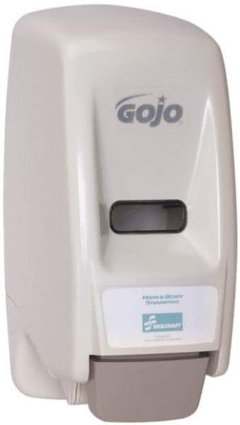 Ability One - 800 mL Liquid Hand Sanitizer Dispenser - Plastic, Hanging, White - Eagle Tool & Supply