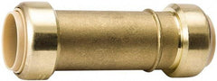 Value Collection - 3/4" Tube OD, 7/8 Standard Lead Free Brass Push-to-Connect Tube Union - Tube to Tube Connection, 200 Max psi, EPDM O-Ring - Eagle Tool & Supply