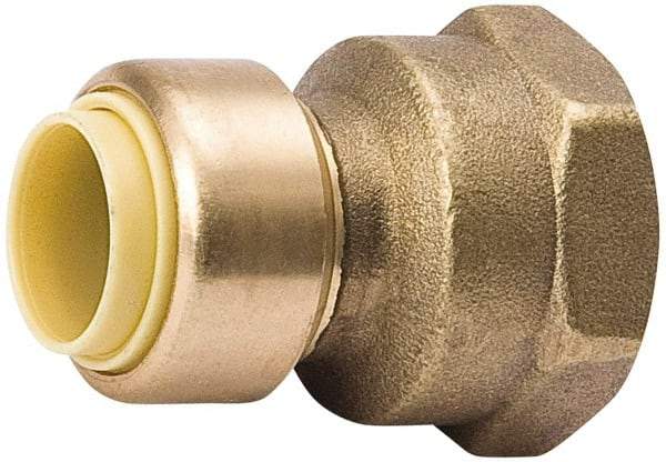 Value Collection - 1/2 x 3/4" Tube OD, 7/8 Standard Lead Free Brass Push-to-Connect Tube Union - Tube to Tube Connection, 200 Max psi, EPDM O-Ring - Eagle Tool & Supply