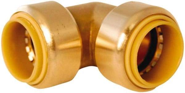Value Collection - 3/4" Tube OD, 7/8 Standard Lead Free Brass Push-to-Connect Tube Union Elbow - Tube to Tube Connection, 200 Max psi, EPDM O-Ring - Eagle Tool & Supply