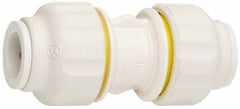 Value Collection - 3/8" OD, Polysulfone Push-to-Connect Union - 250 Max psi, White - Eagle Tool & Supply