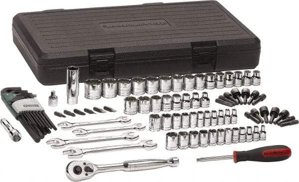 GearWrench - 88 Piece 1/4 & 3/8" Drive Mechanic's Tool Set - Comes in Blow Molded Case - Eagle Tool & Supply