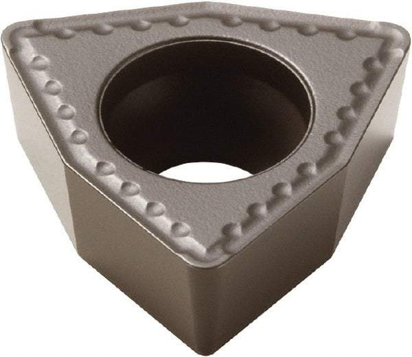 Seco - WCMX0.500 85 Grade DP3000 Carbide Indexable Drill Insert - TiCN/Al2O2 Finish, Trigon, 1/2" Inscribed Circle - Eagle Tool & Supply