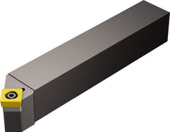 Sandvik Coromant - SSDC, Right Hand Cut, 45° Lead Angle, 16mm Shank Height x 16mm Shank Width, Neutral Rake Indexable Turning Toolholder - 99.98mm OAL, SCMT 09 T3 08 Insert Compatibility, Series CoroTurn 107 - Eagle Tool & Supply