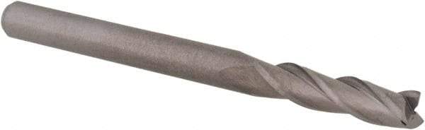 M.A. Ford - 1/8", 1/2" LOC, 1/8" Shank Diam, 1-1/2" OAL, 3 Flute, Solid Carbide Square End Mill - Single End, Uncoated, 30° Helix, Centercutting, Right Hand Cut, Right Hand Flute, Series 116 - Eagle Tool & Supply