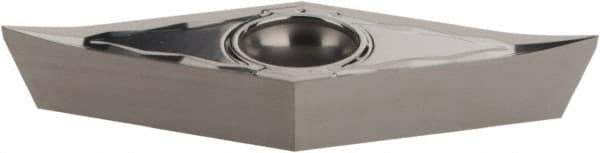 Iscar - VCGT33.004 AS Grade IC20 Carbide Turning Insert - Uncoated, 35° Diamond, 3/8" Inscr Circle, 3/16" Thick, 0.004" Corner Radius - Eagle Tool & Supply
