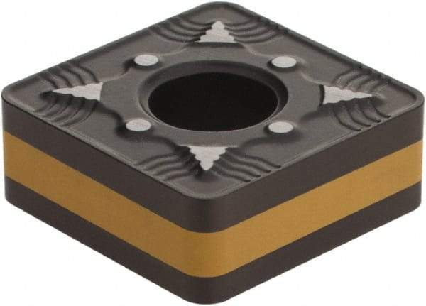 Iscar - SNMG433 TF Grade IC8250 Carbide Turning Insert - TiCN/Al2O3/TiN Finish, 90° Square, 1/2" Inscr Circle, 3/16" Thick, 3/64" Corner Radius - Eagle Tool & Supply