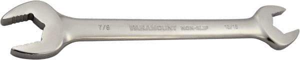 Paramount - 13/16" x 7/8" Standard Open End Wrench - 10" OAL, Double End, Full Polish Finish, 15° Head Angle - Eagle Tool & Supply