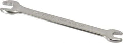 Paramount - 3/8" x 7/16" Standard Open End Wrench - 5-3/4" OAL, Double End, Full Polish Finish, 15° Head Angle - Eagle Tool & Supply