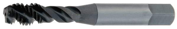 OSG - 5/8-11 UNC 3 Flute 3B Modified Bottoming Spiral Flute Tap - Vanadium High Speed Steel, TiN Finish, 3-13/16" OAL, Right Hand Flute, Right Hand Thread, H3, Series 303 - Eagle Tool & Supply