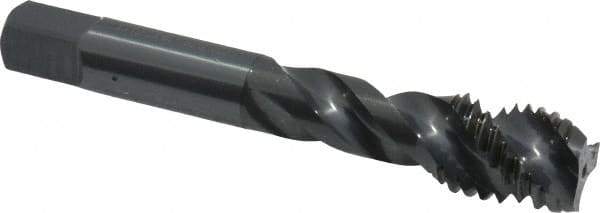 OSG - 5/8-11 UNC 3 Flute 3B Modified Bottoming Spiral Flute Tap - Vanadium High Speed Steel, Oxide Finish, 3-13/16" OAL, Right Hand Flute, Right Hand Thread, H3, Series 303 - Eagle Tool & Supply