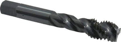 OSG - 5/8-11 UNC 3 Flute 3B Modified Bottoming Spiral Flute Tap - Vanadium High Speed Steel, Oxide Finish, 3-13/16" OAL, Right Hand Flute, Right Hand Thread, H3, Series 303 - Eagle Tool & Supply
