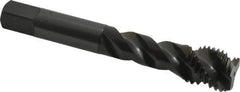 OSG - M16x2.00 Metric Coarse 3 Flute 6H Bottoming Spiral Flute Tap - Vanadium High Speed Steel, Oxide Finish, 3-13/16" OAL, Right Hand Flute, Right Hand Thread, D7, Series 343 - Eagle Tool & Supply