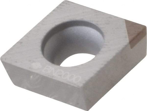 Sumitomo - NU-CCGA32.50.5 Grade BN2000 PCBN Turning Insert - Uncoated, 80° Diamond, 3/8" Inscr Circle, 5/32" Thick, 0.0078" Corner Radius - Eagle Tool & Supply
