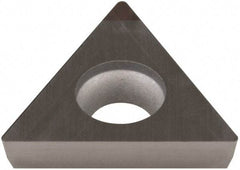 Sumitomo - NU-TPGA321 Grade BN350 PCBN Turning Insert - Uncoated, 60° Triangle, 3/8" Inscr Circle, 1/8" Thick, 1/64" Corner Radius - Eagle Tool & Supply